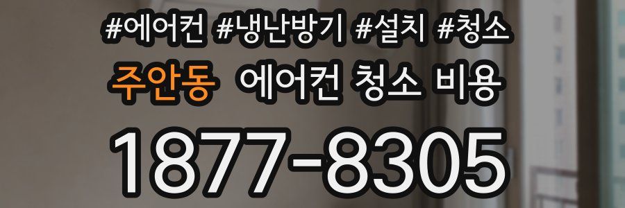 주안동 에어컨 청소 비용