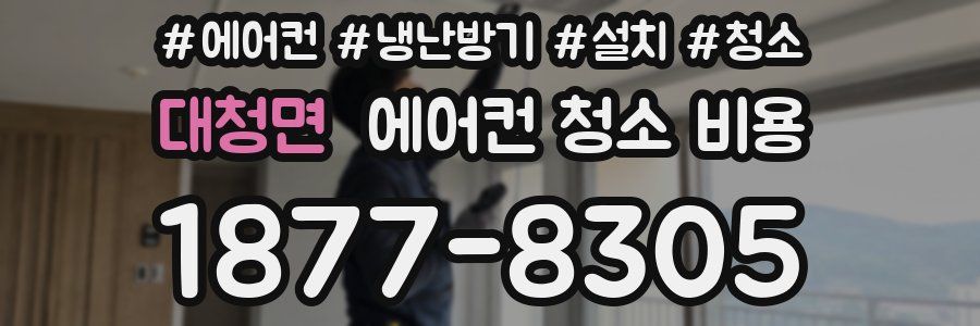 대청면 에어컨 청소 비용