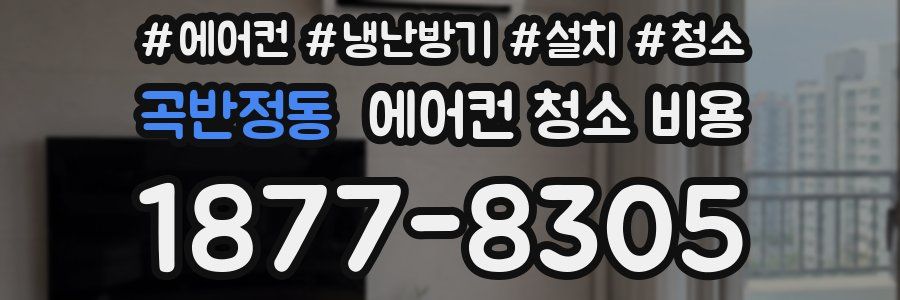 곡반정동 에어컨 청소 비용