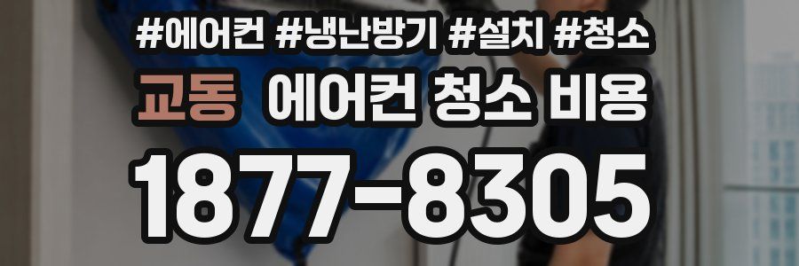 교동 에어컨 청소 비용