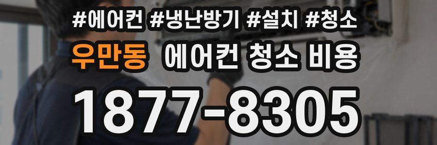 우만동 에어컨 청소 비용