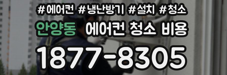 안양동 에어컨 청소 비용