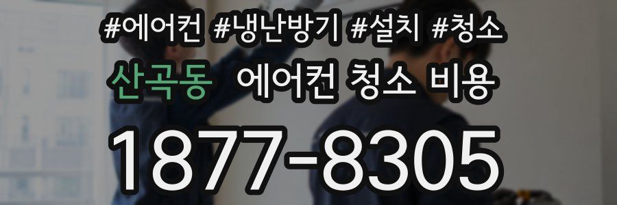 산곡동 에어컨 청소 비용