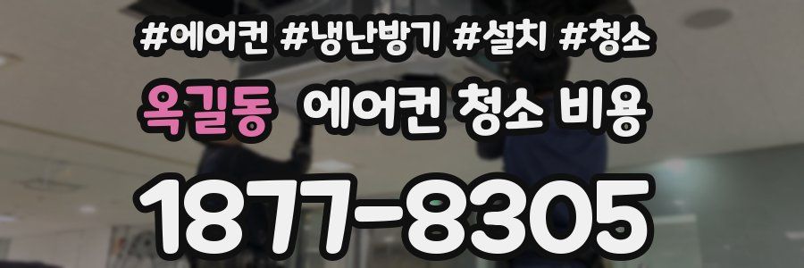 옥길동 에어컨 청소 비용
