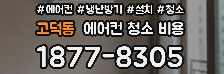 고덕동 에어컨 청소 비용