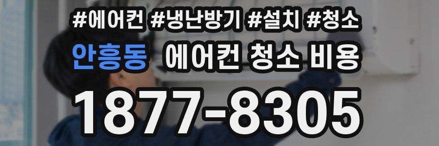 안흥동 에어컨 청소 비용