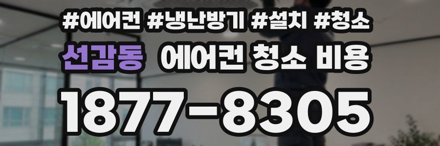 선감동 에어컨 청소 비용