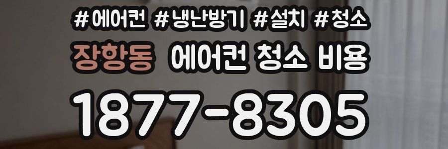 장항동 에어컨 청소 비용