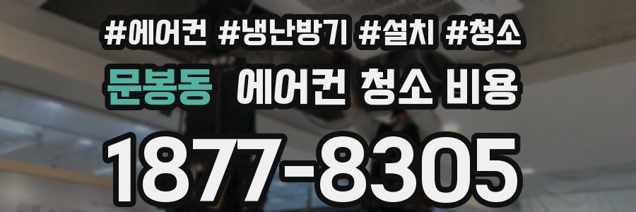 문봉동 에어컨 청소 비용