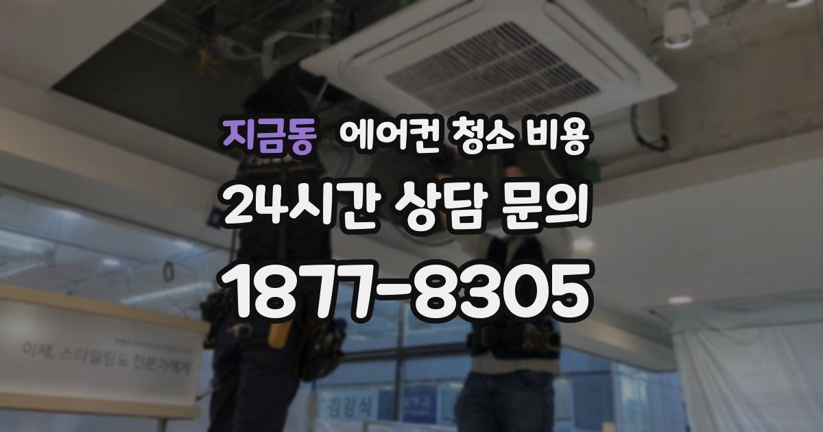 지금동 에어컨 청소 비용