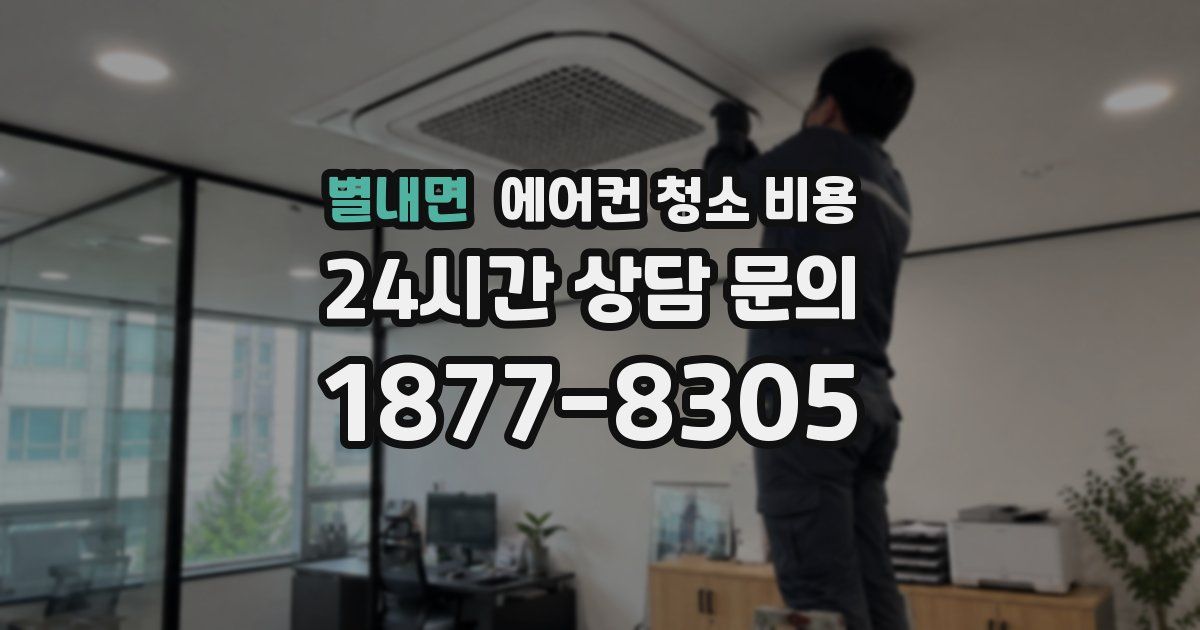 별내면 에어컨 청소 비용