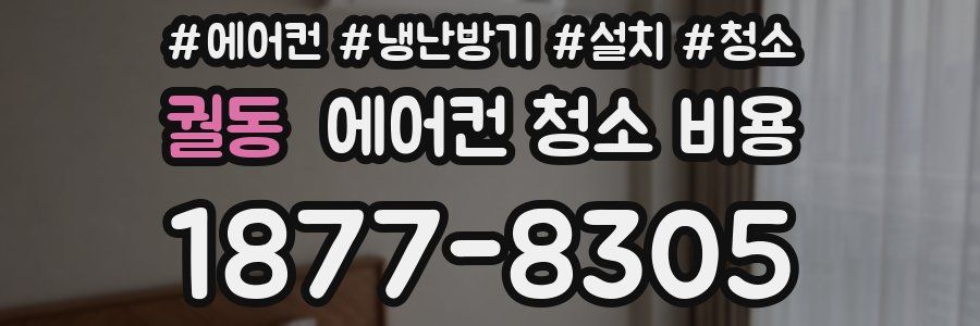 궐동 에어컨 청소 비용