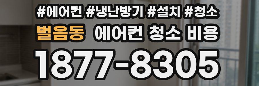 벌음동 에어컨 청소 비용