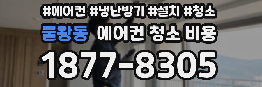 물왕동 에어컨 청소 비용