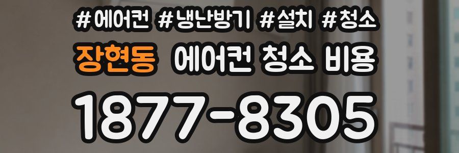 장현동 에어컨 청소 비용