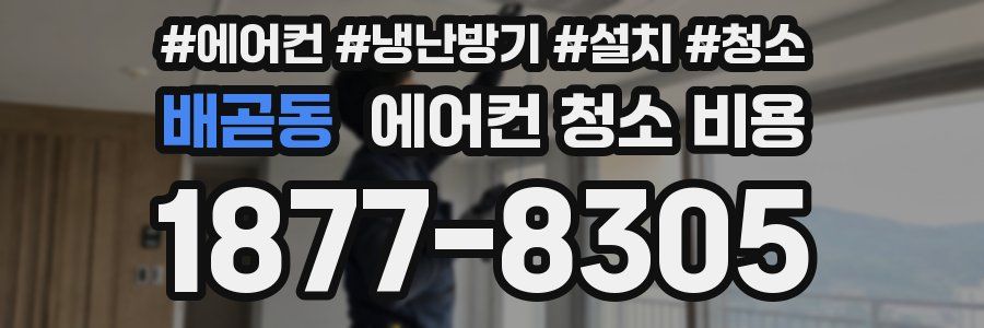 배곧동 에어컨 청소 비용