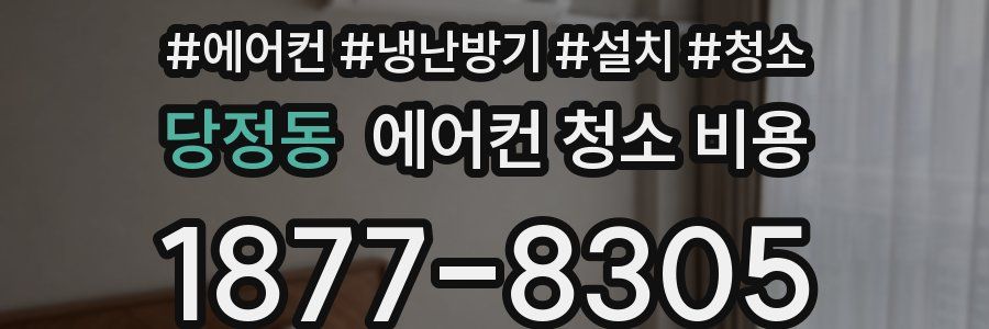 당정동 에어컨 청소 비용