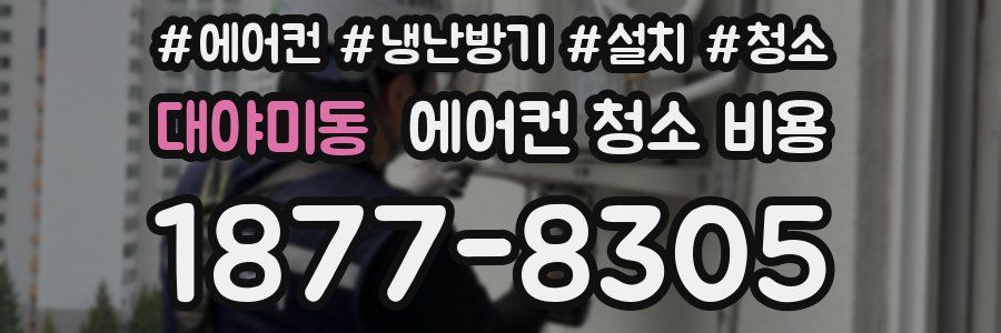 대야미동 에어컨 청소 비용