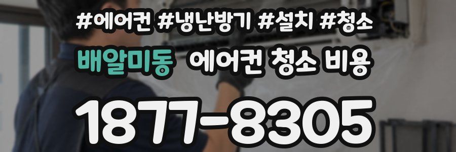 배알미동 에어컨 청소 비용
