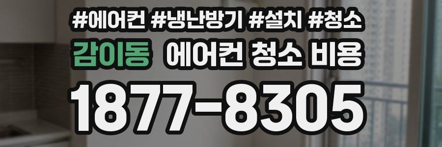 감이동 에어컨 청소 비용