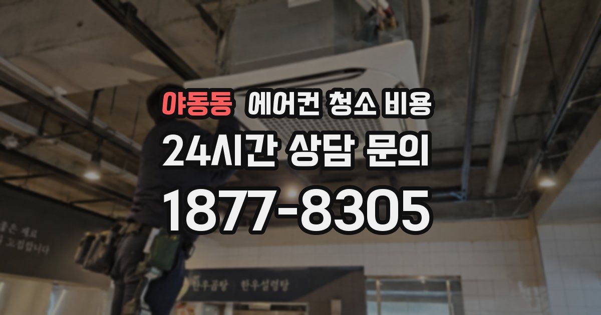 야동동 에어컨 청소 비용