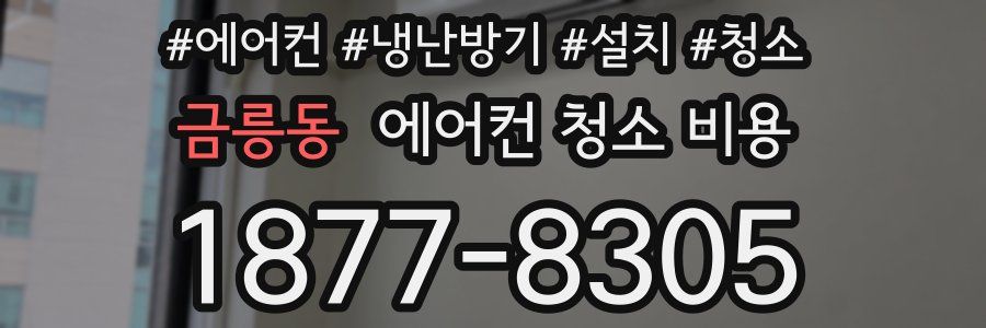 금릉동 에어컨 청소 비용