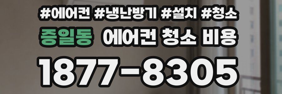 증일동 에어컨 청소 비용