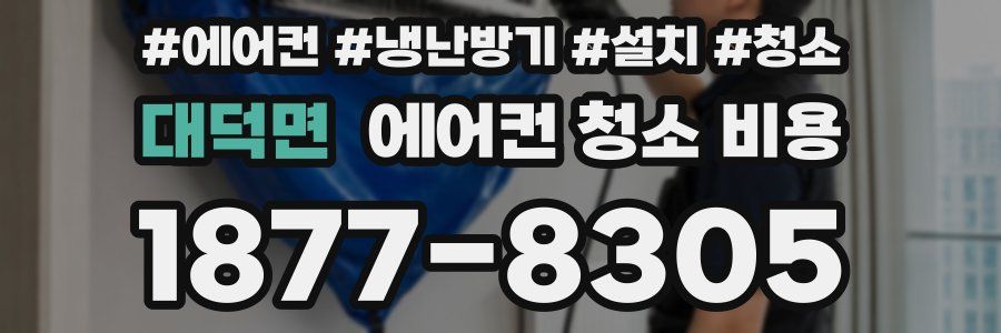 대덕면 에어컨 청소 비용