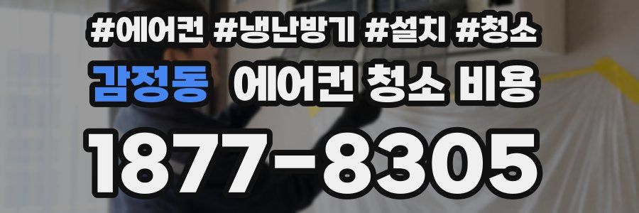 감정동 에어컨 청소 비용