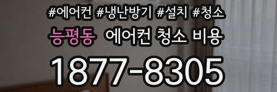 능평동 에어컨 청소 비용