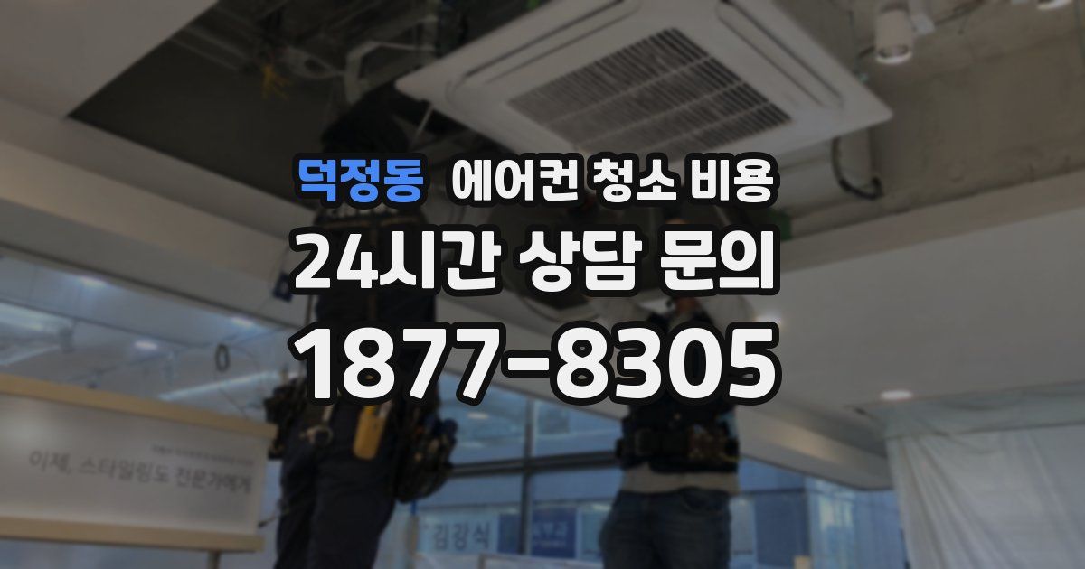 덕정동 에어컨 청소 비용