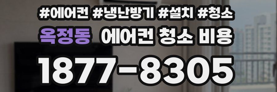 옥정동 에어컨 청소 비용