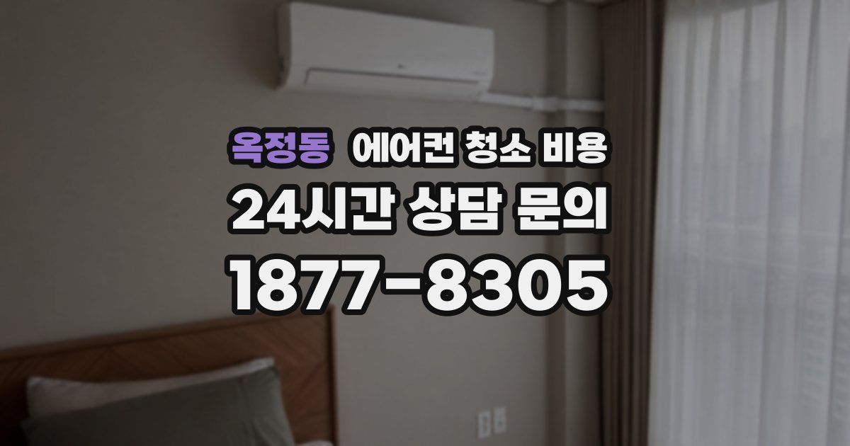 옥정동 에어컨 청소 비용