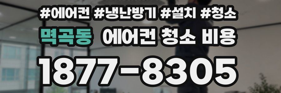 멱곡동 에어컨 청소 비용