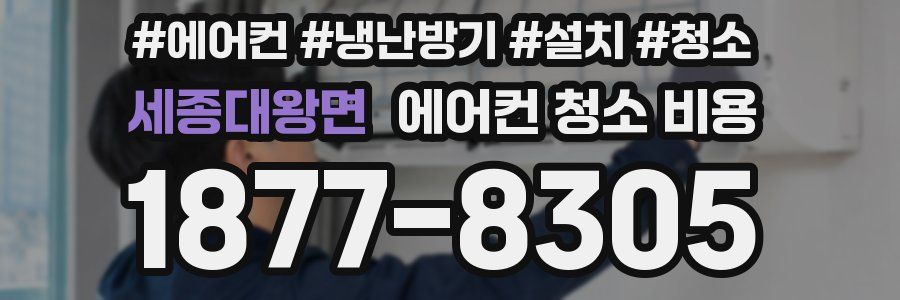 세종대왕면 에어컨 청소 비용