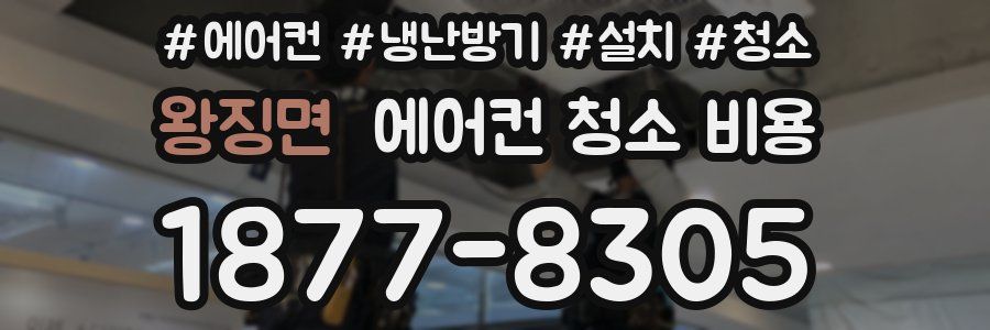 왕징면 에어컨 청소 비용