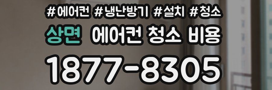 상면 에어컨 청소 비용