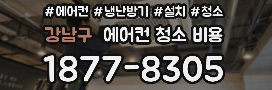 강남구 에어컨 청소 비용