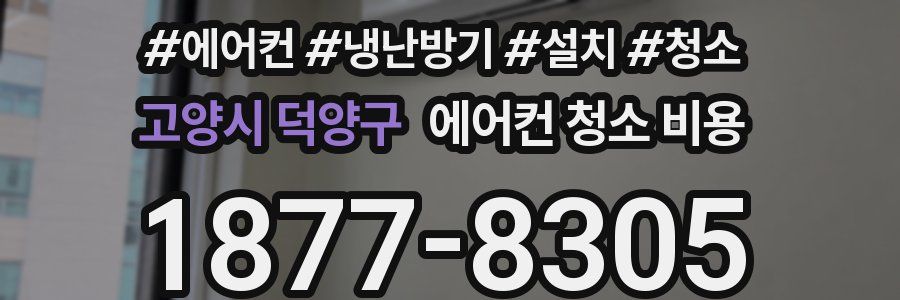 고양시 덕양구 에어컨 청소 비용