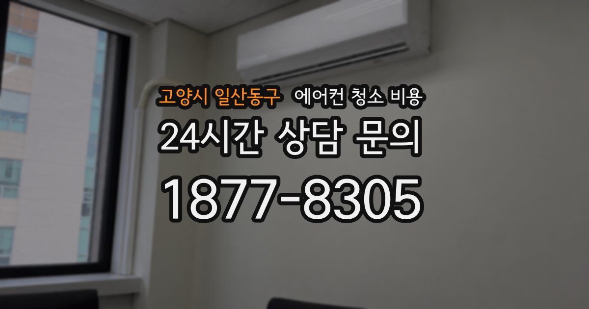 고양시 일산동구 에어컨 청소 비용