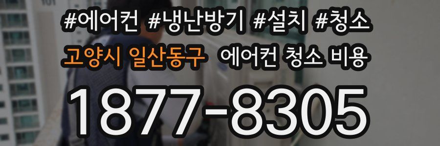 고양시 일산동구 에어컨 청소 비용