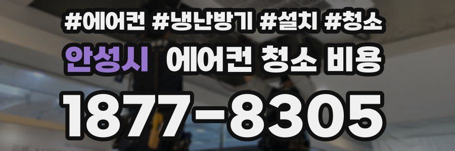 안성시 에어컨 청소 비용