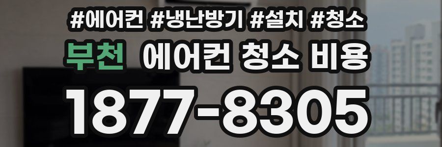 부천 에어컨 청소 비용