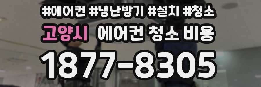 고양시 에어컨 청소 비용