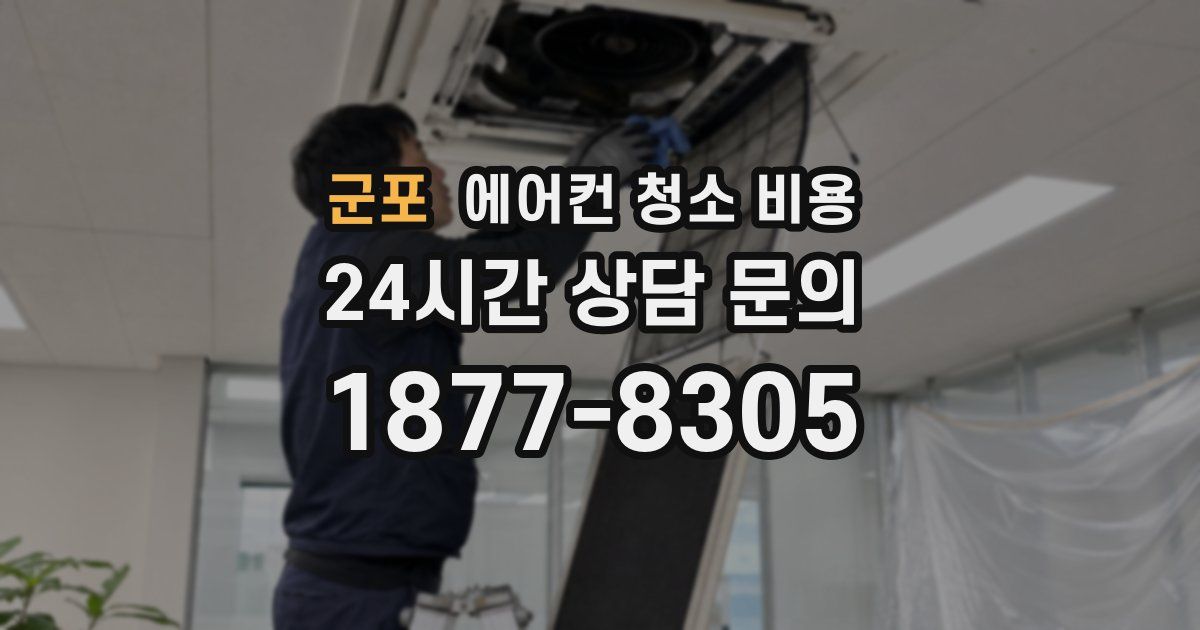 군포 에어컨 청소 비용