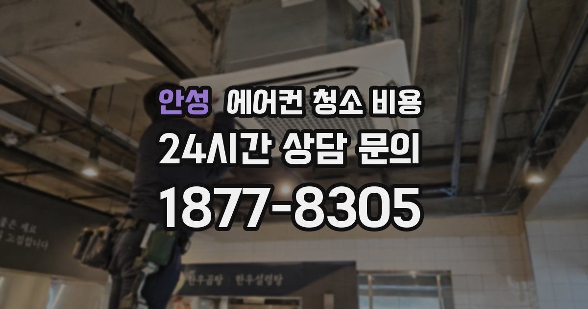 안성 에어컨 청소 비용