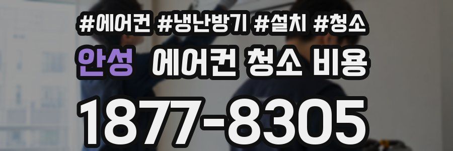 안성 에어컨 청소 비용