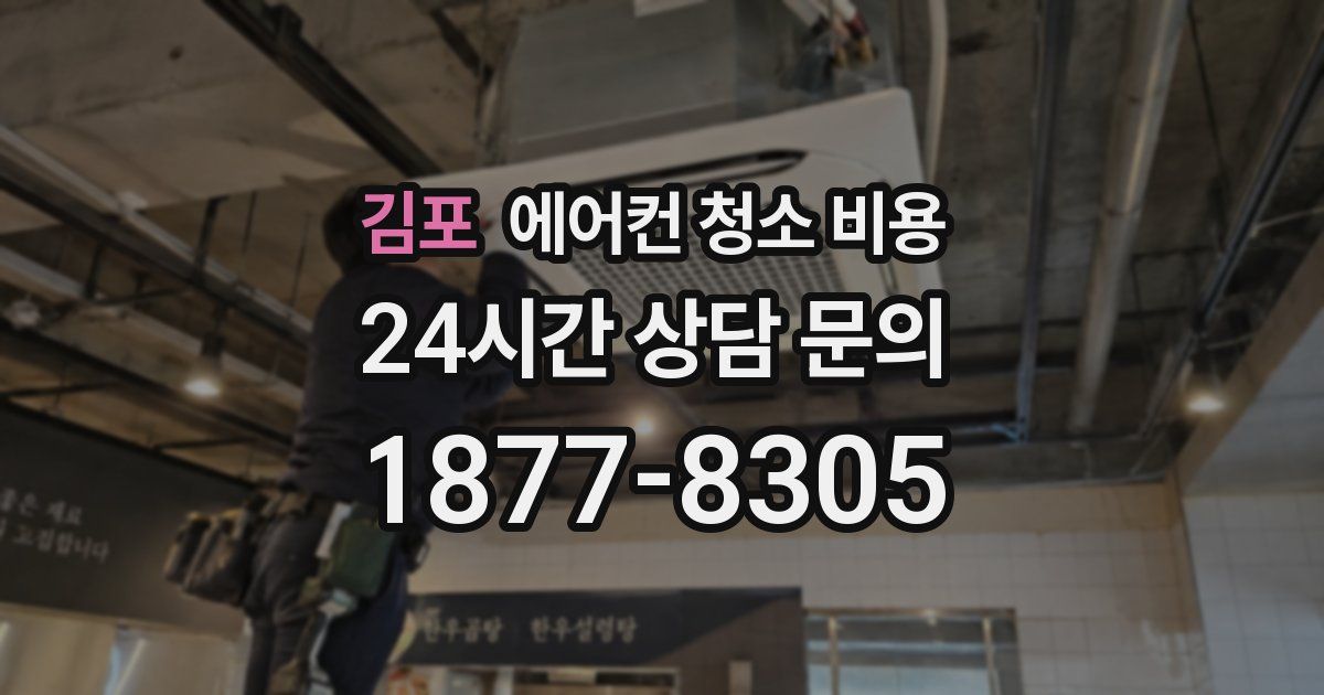김포 에어컨 청소 비용
