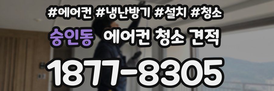 숭인동 에어컨 청소 견적