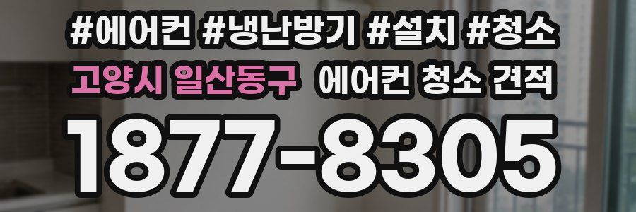 고양시 일산동구 에어컨 청소 견적